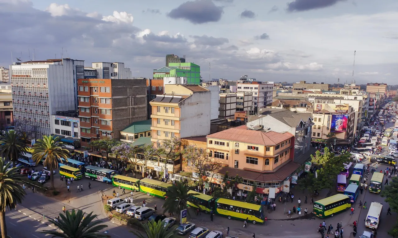 View over central Nairobi
